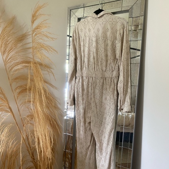 Free People Set The Tone Jumpsuit in Ivory - Picture 7 of 8